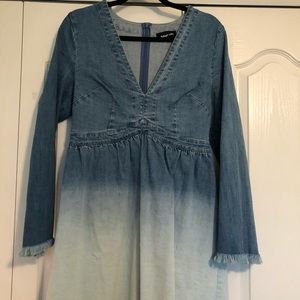 Women’s Chambray Ombrè Dress